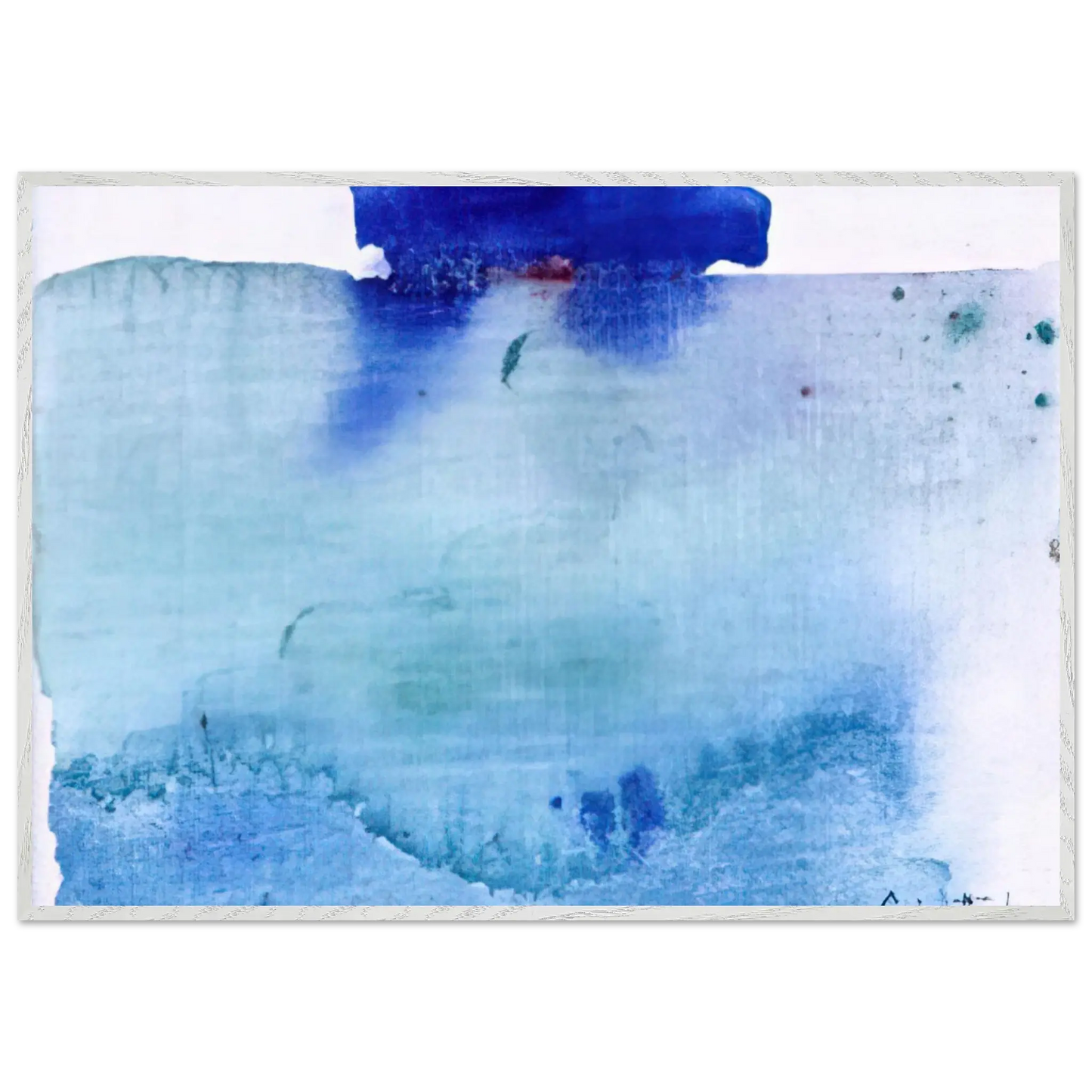 Helen Frankenthaler - Untitled - 1982 Wall art - 45x60 cm / 18x24 inches - Premium Wooden Framed Poster With Fine Art Paper - Black frame
