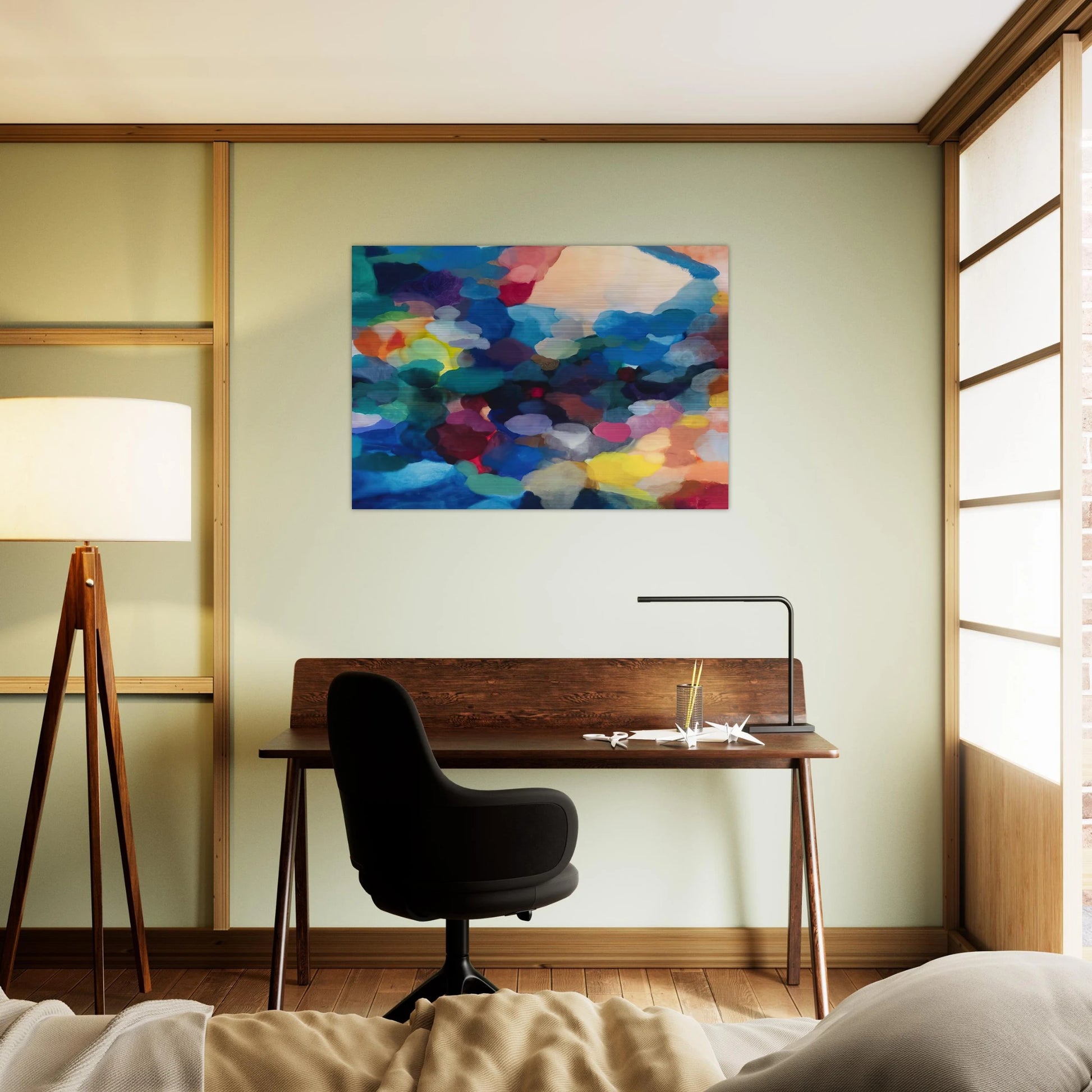 Noble Numbers - Alice Baber Brushed Aluminum Print - 70x100 cm / 28x40 inches | Alice Baber Aluminum Print | Alice Baber Prints