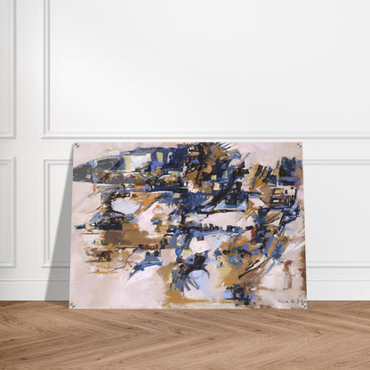 Untitled - 1958 - Maria Helena Vieira da Silva Acrylic Print - 70x100 cm / 28x40″ inches | Maria Helena Vieira da Silva Wall Art | Maria Helena Vieira da Silva Prints