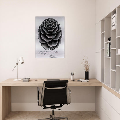 MERRY CHRISTMAS HAPPY NEW YEAR - MC Escher Brushed Aluminum Print - 70x100 cm / 28x40 inches | MC Escher Aluminum Print | MC Escher Prints