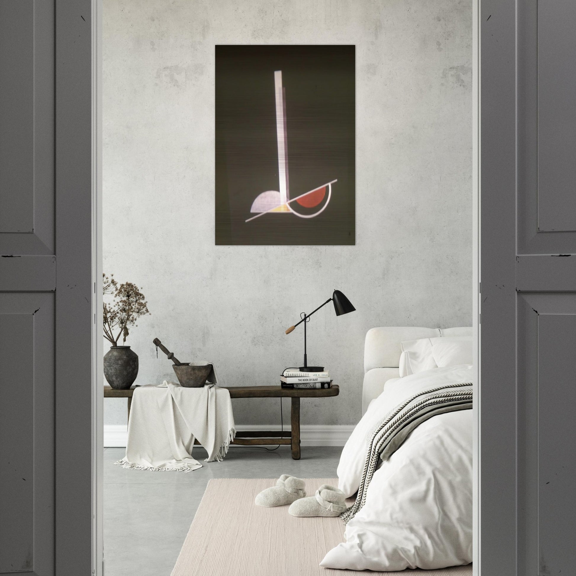 Composition K IV - Laszlo Moholy-Nagy Brushed Aluminum Print - 70x100 cm / 28x40 inches | Laszlo Moholy-Nagy Aluminum Print | Laszlo Moholy-Nagy Prints