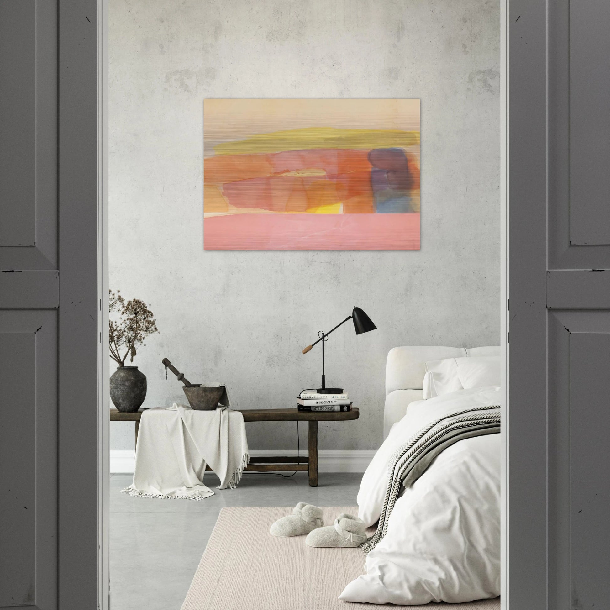 First Path - 1978 - Ronnie Landfield Brushed Aluminum Print - 70x100 cm / 28x40 inches | Ronnie Landfield Aluminum Print | Ronnie Landfield Prints