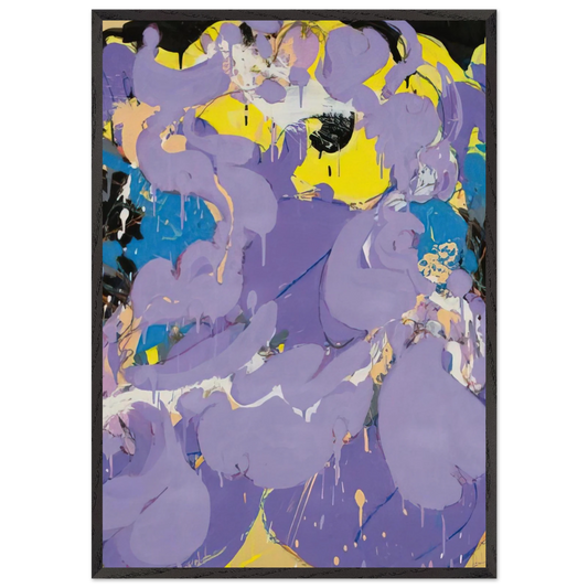 Untitled - 1978 N2 - Norman Bluhm 70x100 cm / 28x40 inches Framed Art Print – Black Wooden Frame