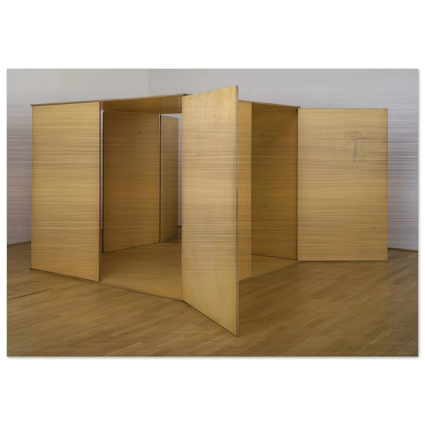 Prototype for Revolving Vane - 1968 - Charlotte Posenenske Brushed Aluminum Print - 70x100 cm / 28x40 inches | Charlotte Posenenske Aluminum Print | Charlotte Posenenske Prints