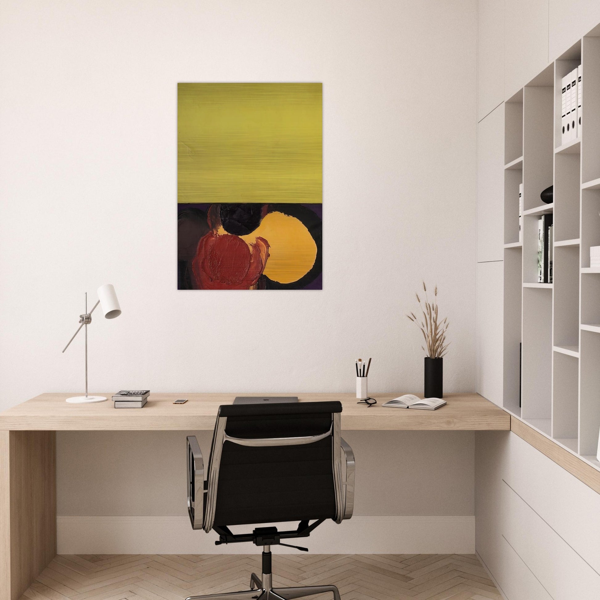 UNTITLED 1965 - Luis Feito Brushed Aluminum Print - 70x100 cm / 28x40 inches | Luis Feito Aluminum Print | Luis Feito Prints