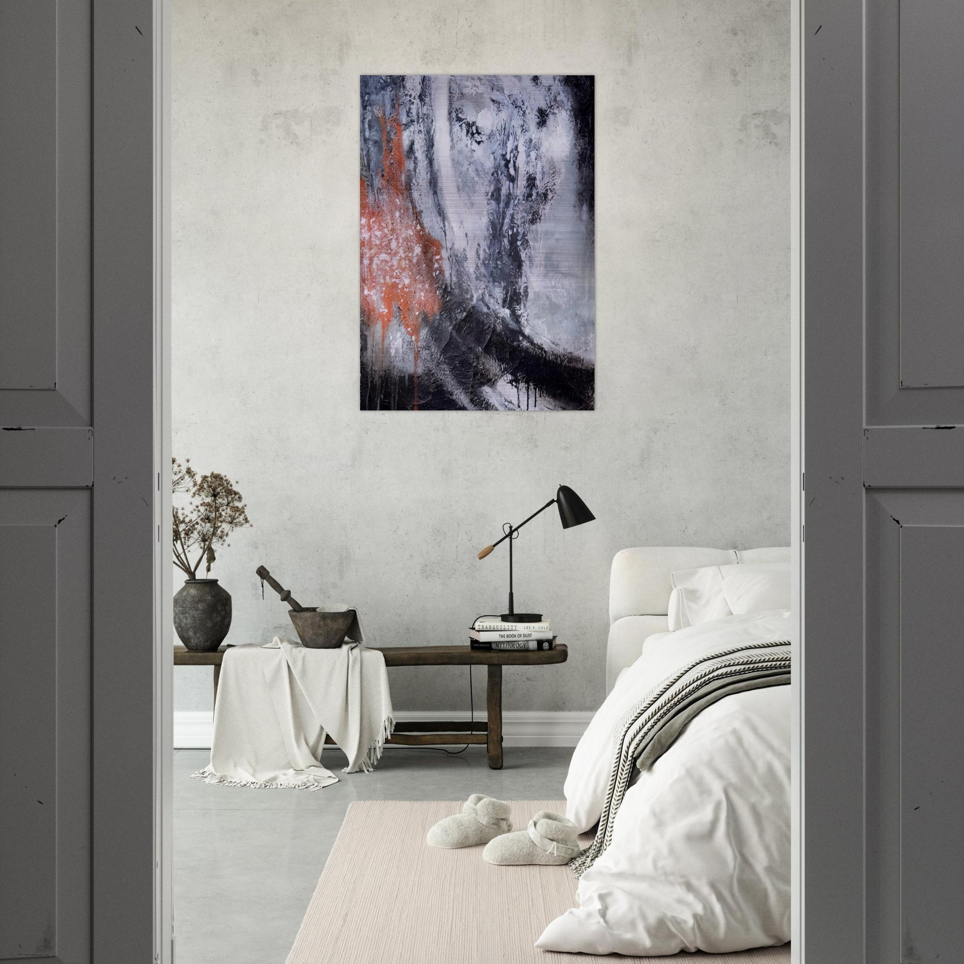 Untitled - Tachisme - Jiro Yoshihara Brushed Aluminum Print - 70x100 cm / 28x40 inches | Jiro Yoshihara Aluminum Print | Jiro Yoshihara Prints