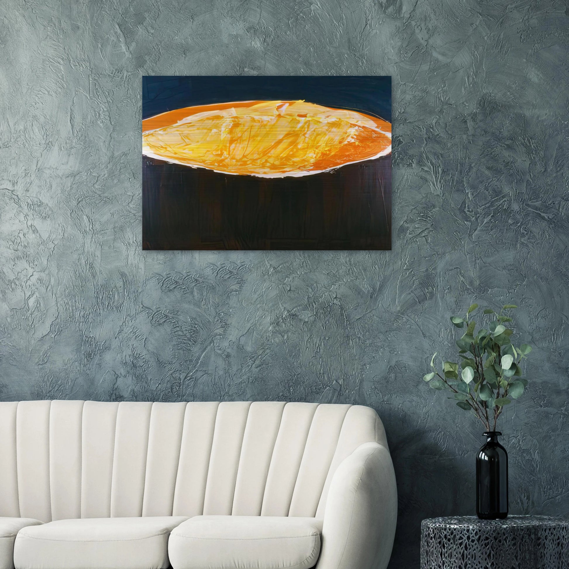 Volcano, The Heat - 1983 - Ronnie Landfield Brushed Aluminum Print - 70x100 cm / 28x40 inches | Ronnie Landfield Aluminum Print | Ronnie Landfield Prints