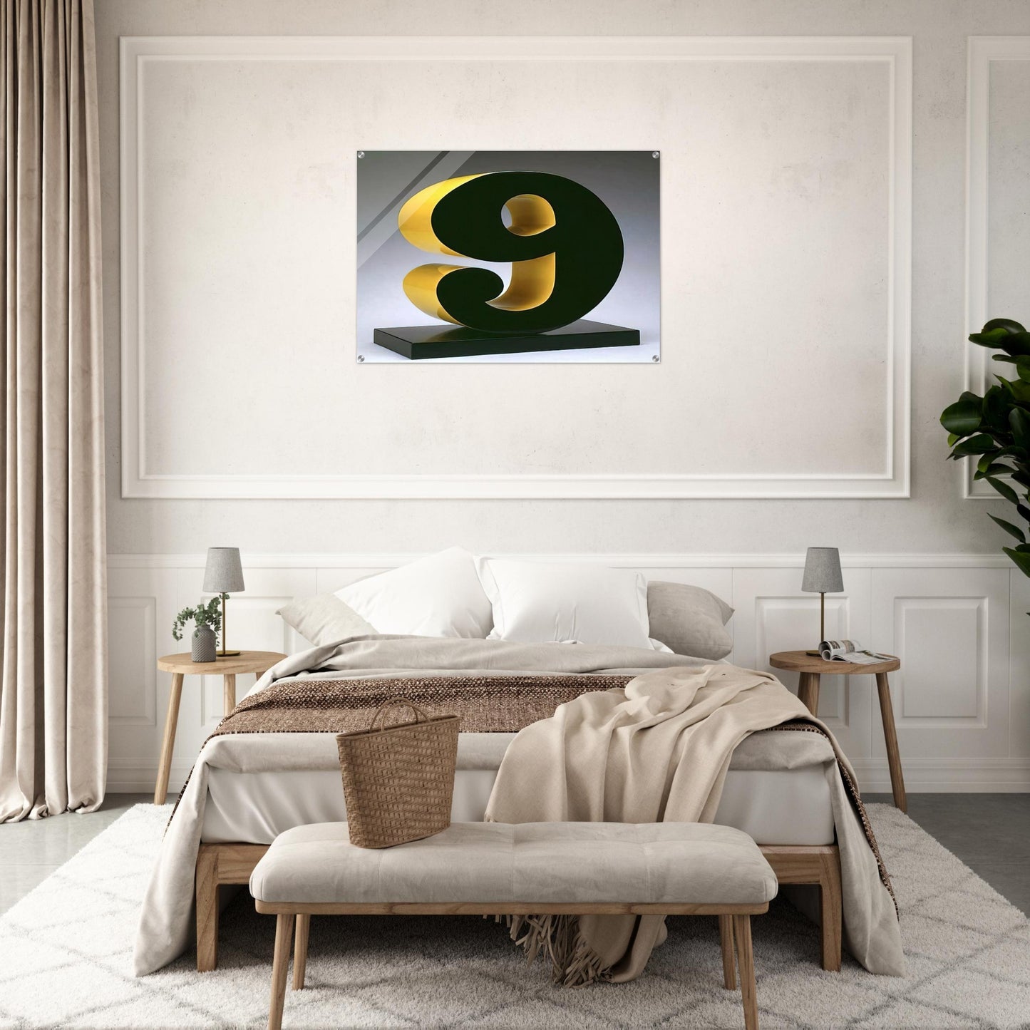 Nine - Robert Indiana Acrylic Print - 70x100 cm / 28x40″ inches