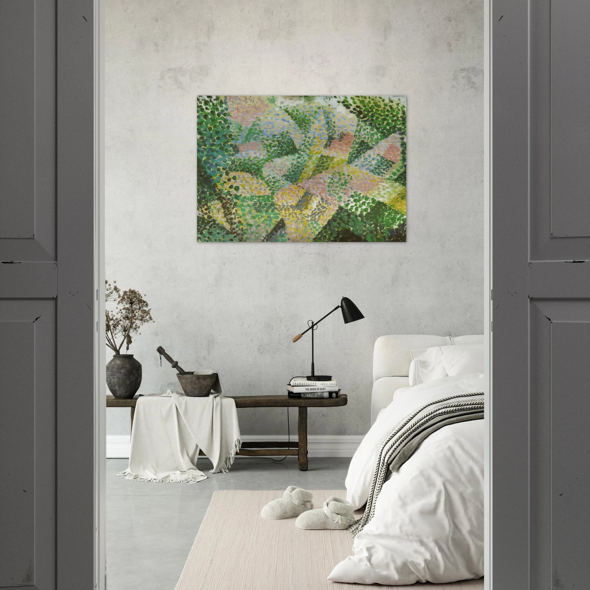 UNTITLED LANDSCAPE NEAR MADRID - Salvador Dali Brushed Aluminum Print - 70x100 cm / 28x40 inches | Salvador Dali Aluminum Print | Salvador Dali Prints