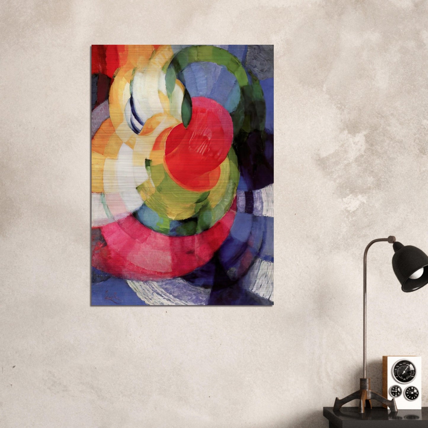Disks of Newton, Study for Fugue in Two Colors - Frantisek Kupka Brushed Aluminum Print - 70x100 cm / 28x40 inches | Frantisek Kupka Aluminum Print | Frantisek Kupka Prints