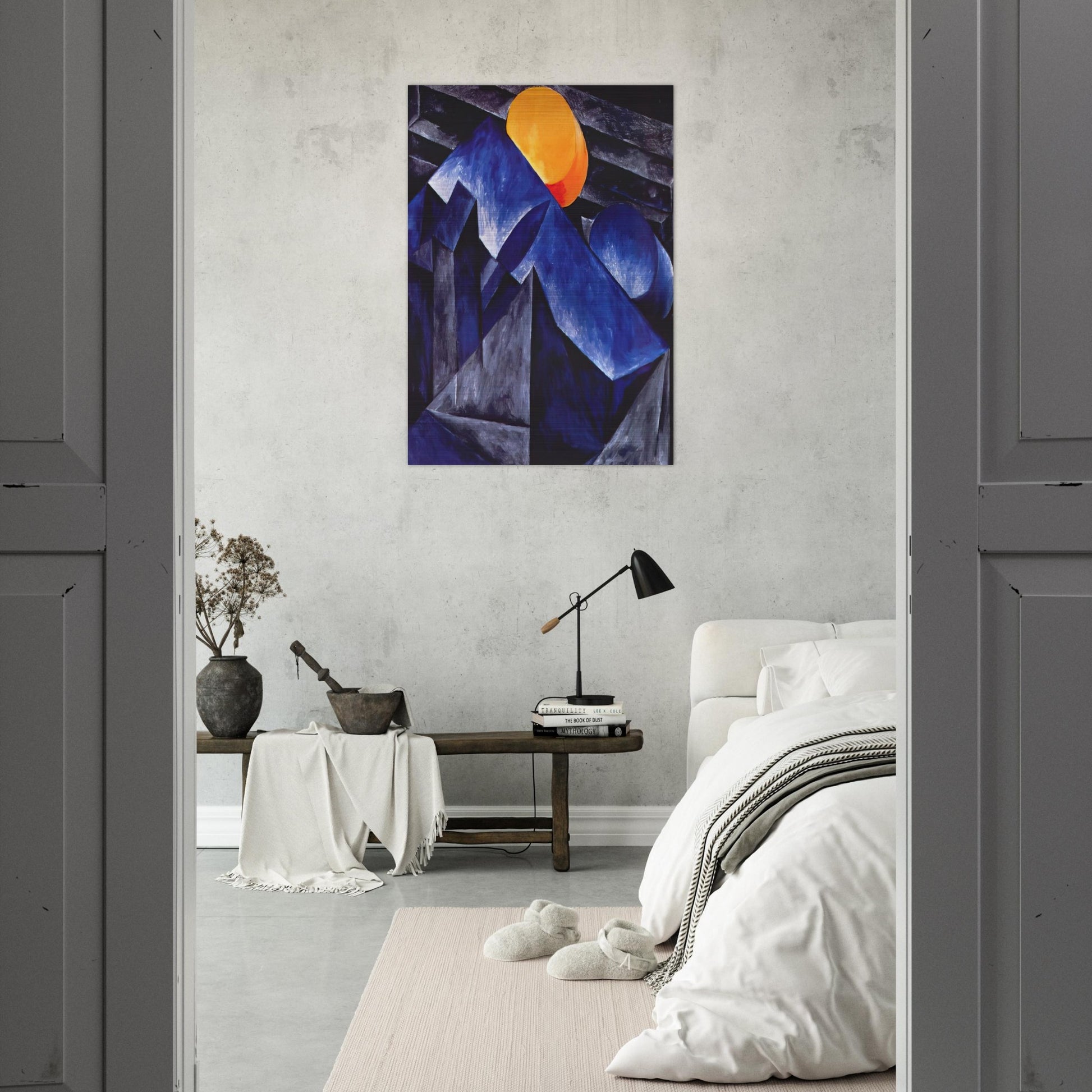 Composition - 1914 - Natalia Goncharova Brushed Aluminum Print - 70x100 cm / 28x40 inches | Natalia Goncharova Aluminum Print | Natalia Goncharova Prints
