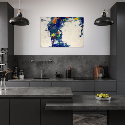 Middle Blue - Sam Francis Acrylic Print - 70x100 cm / 28x40″ inches