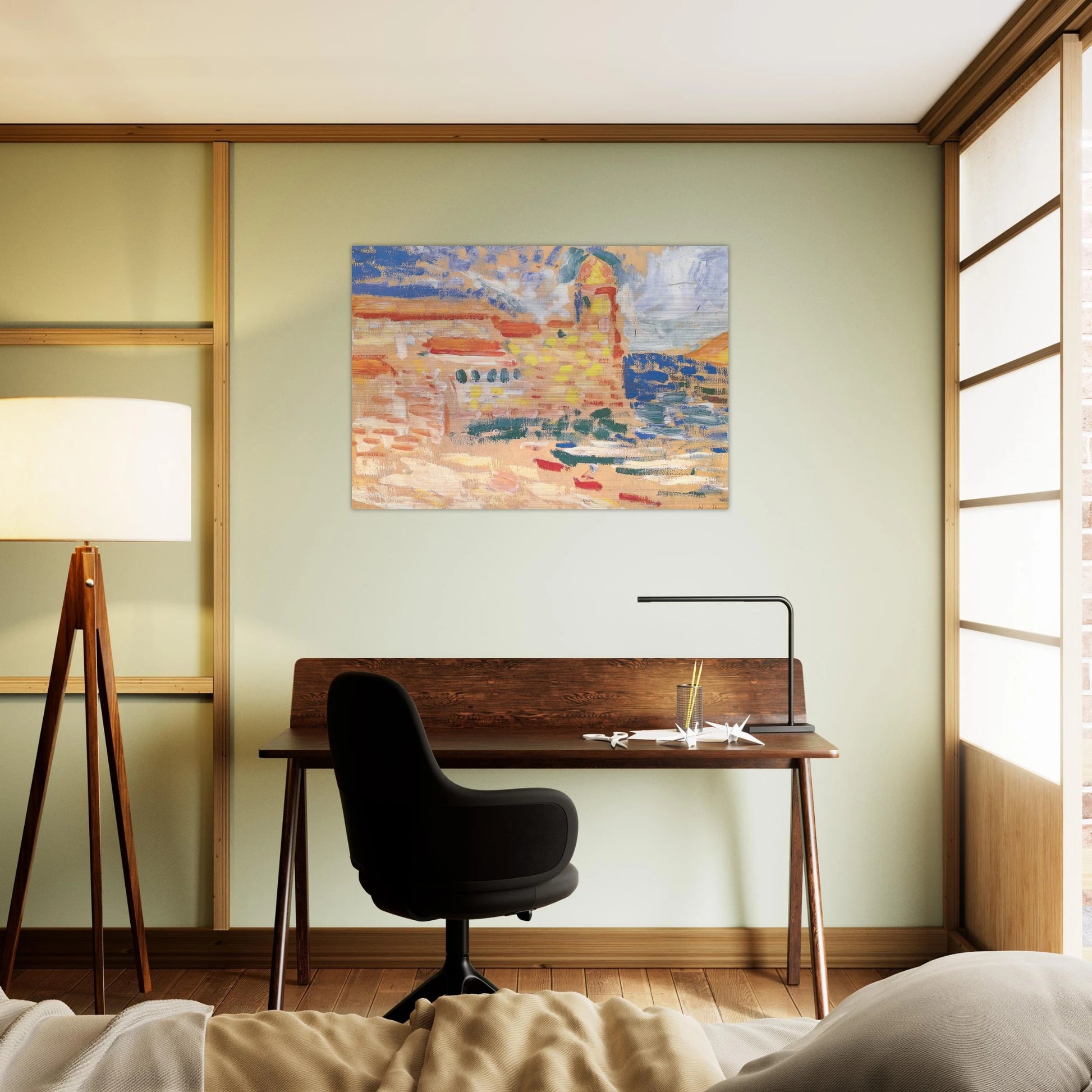 VIEW OF COLLIOURE WITH CHURCH 1905 - Henri Matisse Brushed Aluminum Print - 70x100 cm / 28x40 inches | Henri Matisse Aluminum Print | Henri Matisse Prints