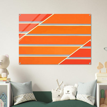 Orange Time - 1965 - Larry Zox Acrylic Print - 70x100 cm / 28x40″ inches