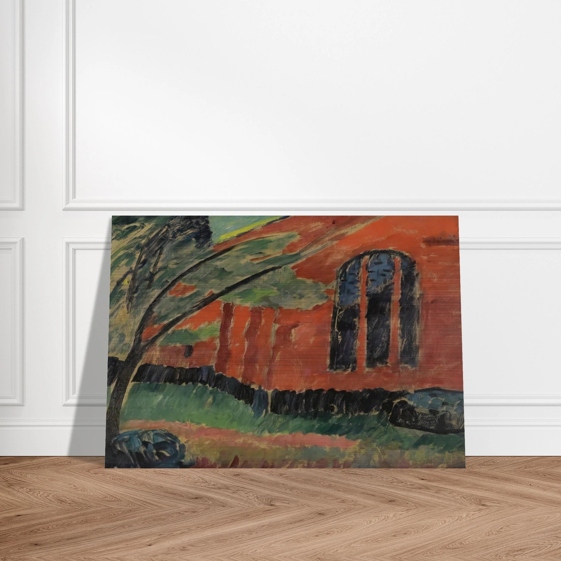 THE CHURCH IN PREROW 1911 - Alexej von Jawlensky Brushed Aluminum Print - 70x100 cm / 28x40 inches | Alexej von Jawlensky Aluminum Print | Alexej von Jawlensky Prints