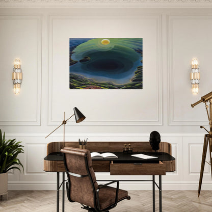 Aurora sul Golfo - 1935 - Gerardo Dottori Brushed Aluminum Print - 70x100 cm / 28x40 inches | Gerardo Dottori Aluminum Print | Gerardo Dottori Prints