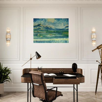 LANDSCAPE NEAR AMPURDAN 2 - Salvador Dali Brushed Aluminum Print - 70x100 cm / 28x40 inches | Salvador Dali Aluminum Print | Salvador Dali Prints