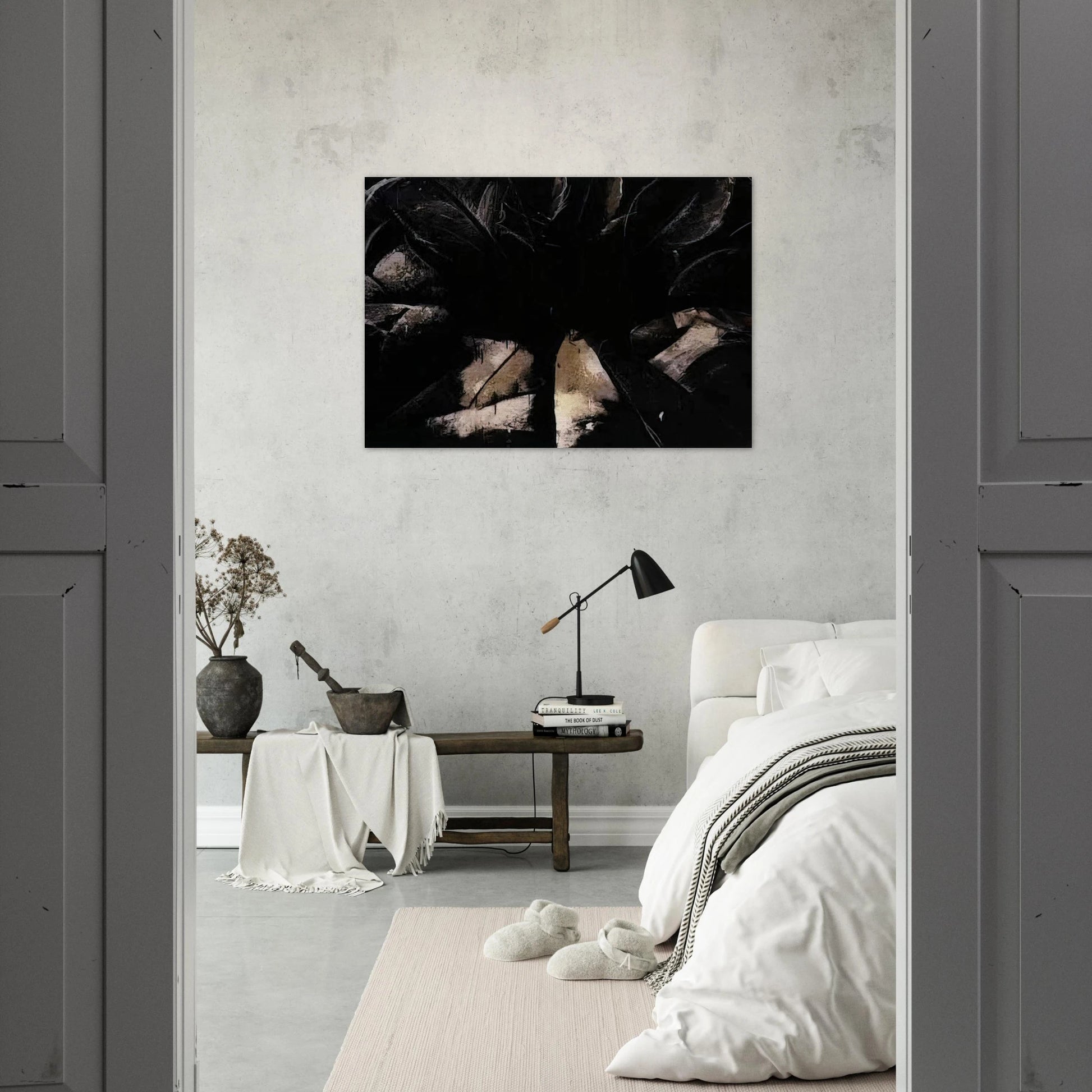Jay DeFeo/BIG/Cabbage Rose - Jay DeFeo Brushed Aluminum Print - 70x100 cm / 28x40 inches | Jay DeFeo Aluminum Print | Jay DeFeo Prints