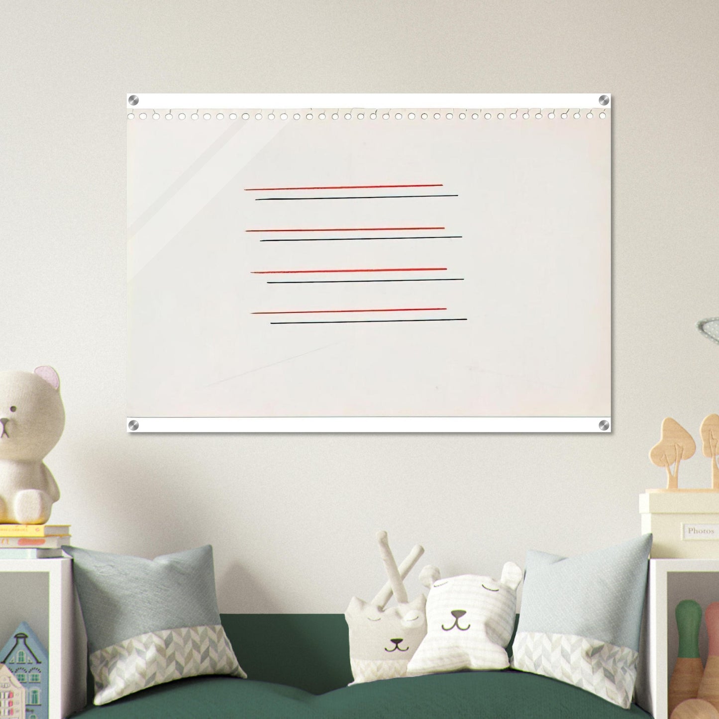 Untitled - 1971 - Fred Sandback Acrylic Print - 70x100 cm / 28x40″ inches | Fred Sandback Wall Art | Fred Sandback Prints