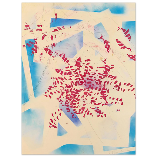 Alighiero Boetti - UNO DEI TRE QUADRI MUTI SENZA SCRITTURA 1988  75x100 cm / 30x40inches Fine Art Poster