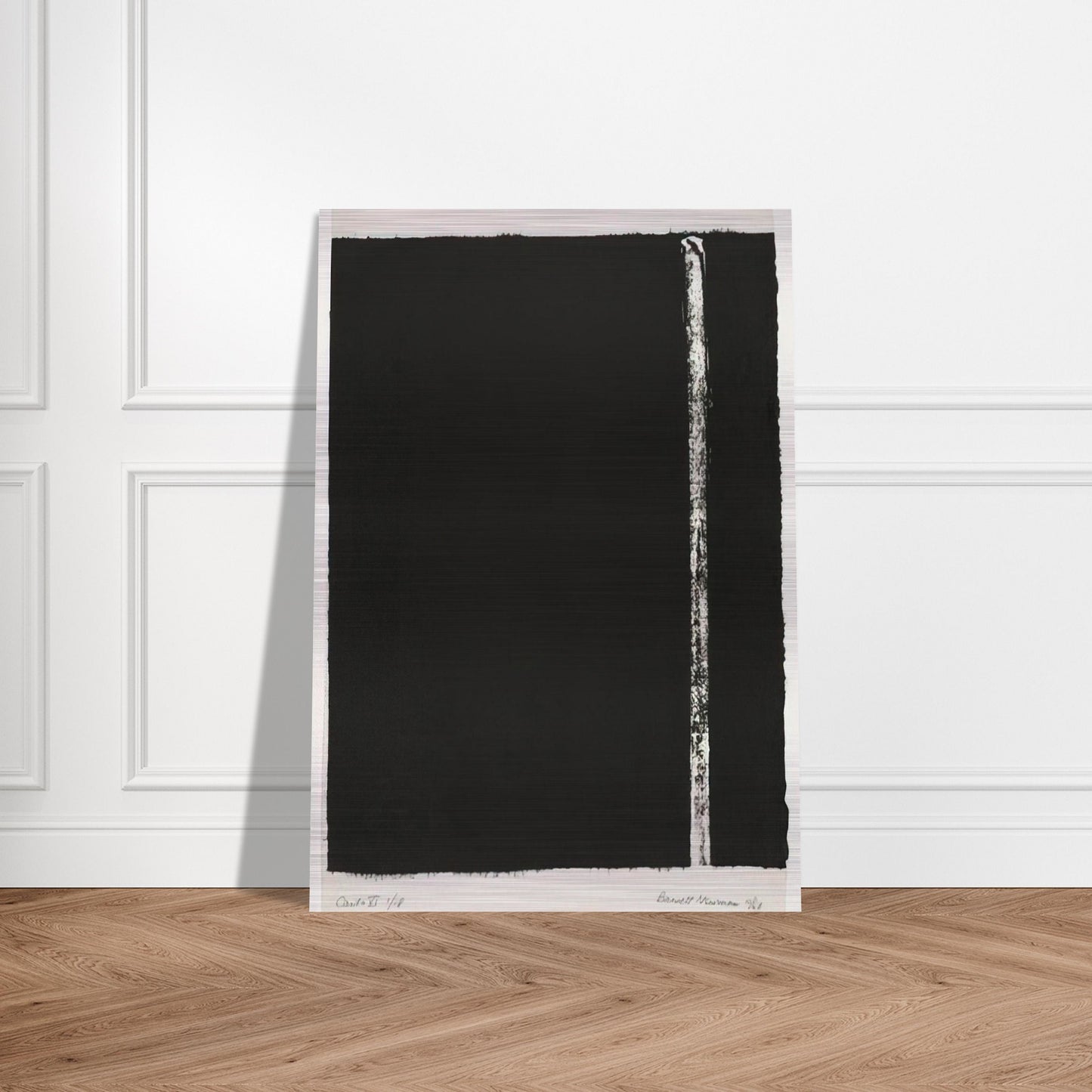 Canto VI - Barnett Newman Brushed Aluminum Print - 70x100 cm / 28x40 inches | Barnett Newman Aluminum Print | Barnett Newman Prints