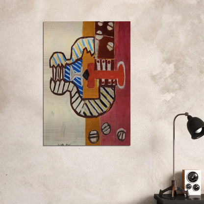 THE VALVE 1954 - Roy Lichtenstein Brushed Aluminum Print - 70x100 cm / 28x40 inches | Roy Lichtenstein Aluminum Print | Roy Lichtenstein Prints