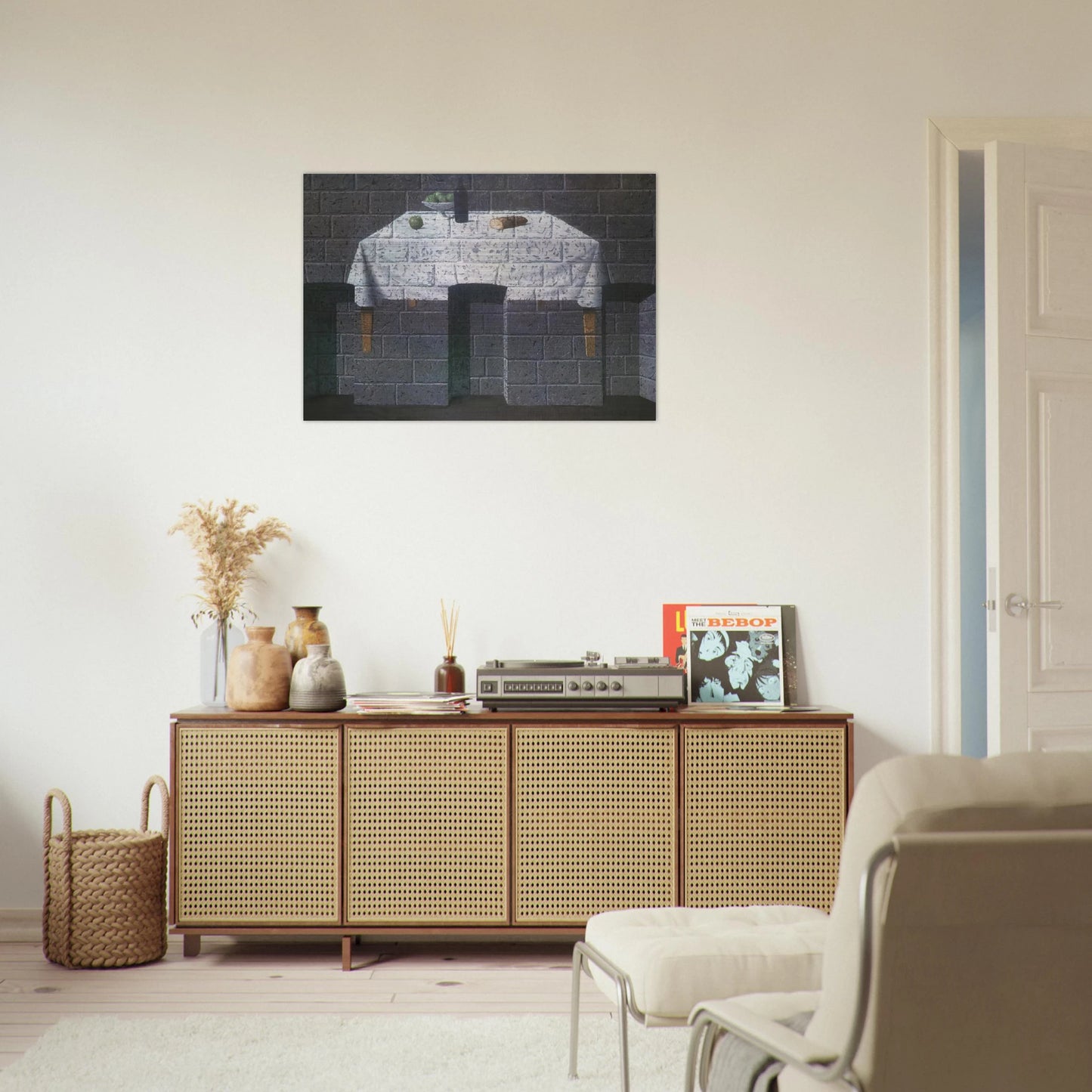 THE ENDEARING TRUTH 1966 - Rene Magritte Brushed Aluminum Print - 70x100 cm / 28x40 inches | Rene Magritte Aluminum Print | Rene Magritte Prints