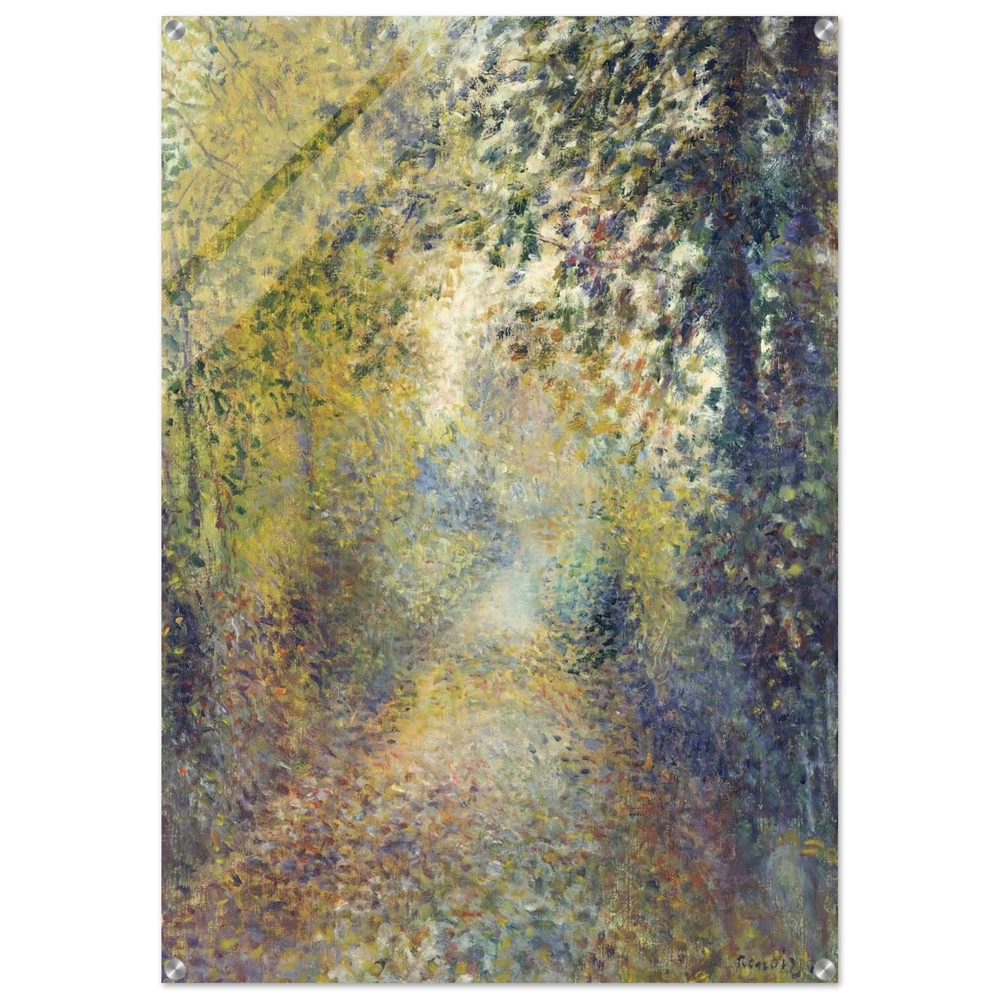 In the Woods - Pierre-Auguste Renoir Acrylic Print - 70x100 cm / 28x40″ inches
