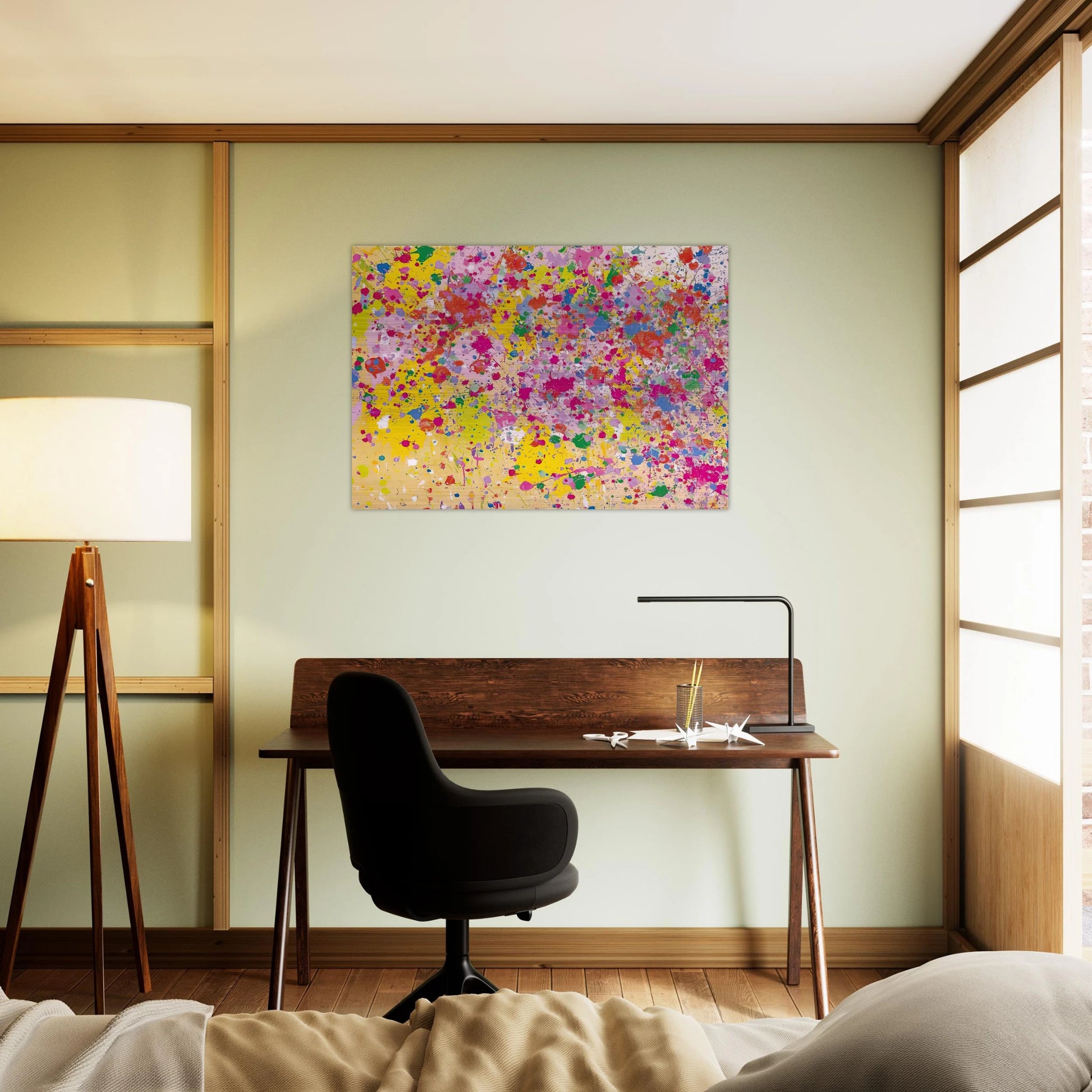 Sweet Milky Way - 1969 - Walasse Ting Brushed Aluminum Print - 70x100 cm / 28x40 inches | Walasse Ting Aluminum Print | Walasse Ting Prints