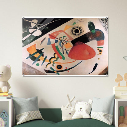 RED SPOT II 1921 - Wassily Kandinsky Acrylic Print - 70x100 cm / 28x40″ inches