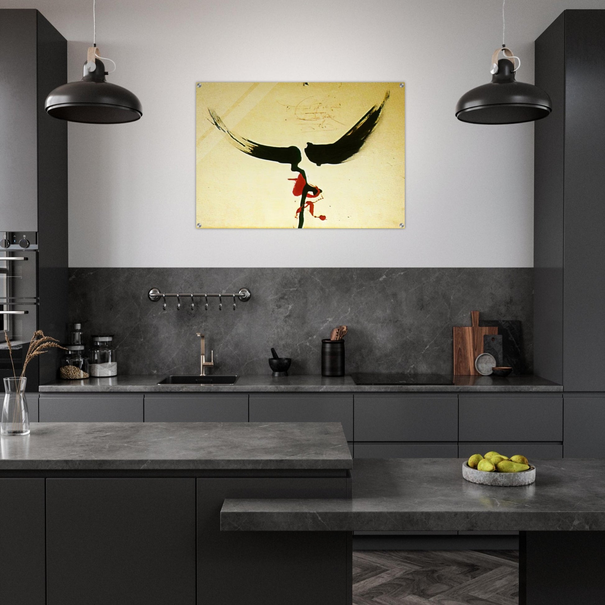 DALI S MOUSTACHE - Salvador Dali Acrylic Print - 70x100 cm / 28x40″ inches