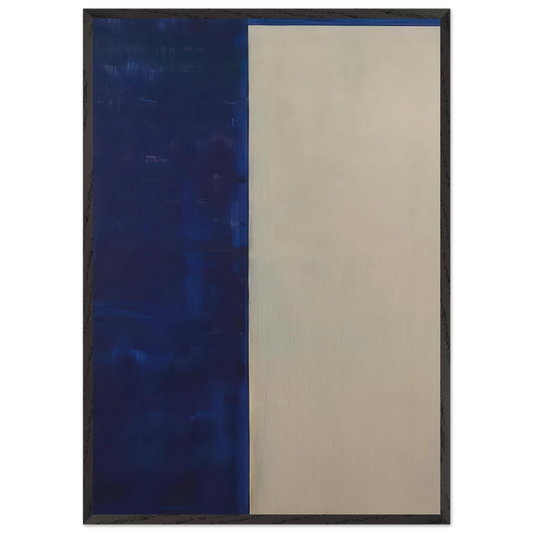 Inval - 1990 N2 - Raoul De Keyser 70x100 cm / 28x40 inches Framed Art Print – Black Wooden Frame