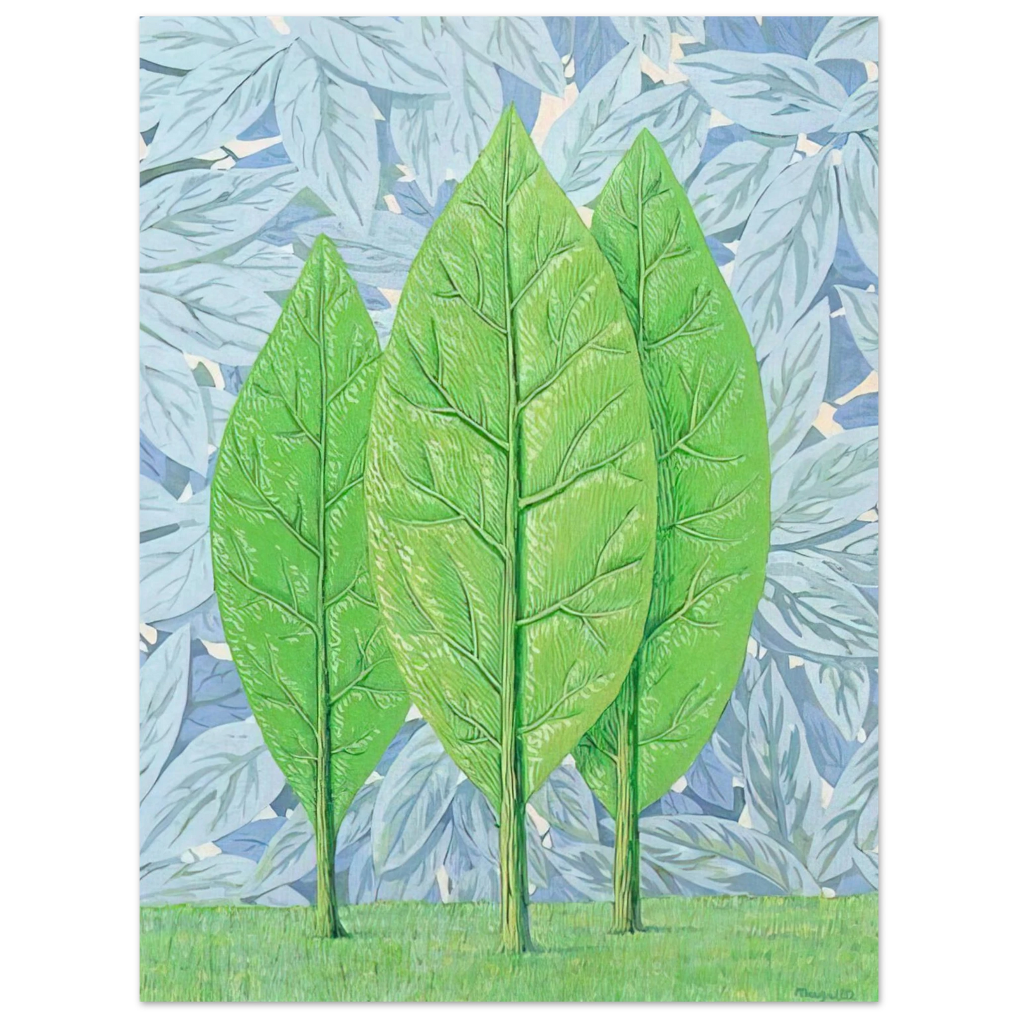 Rene Magritte - THE GOOD SEASON 1961  75x100 cm / 30x40inches Fine Art Poster