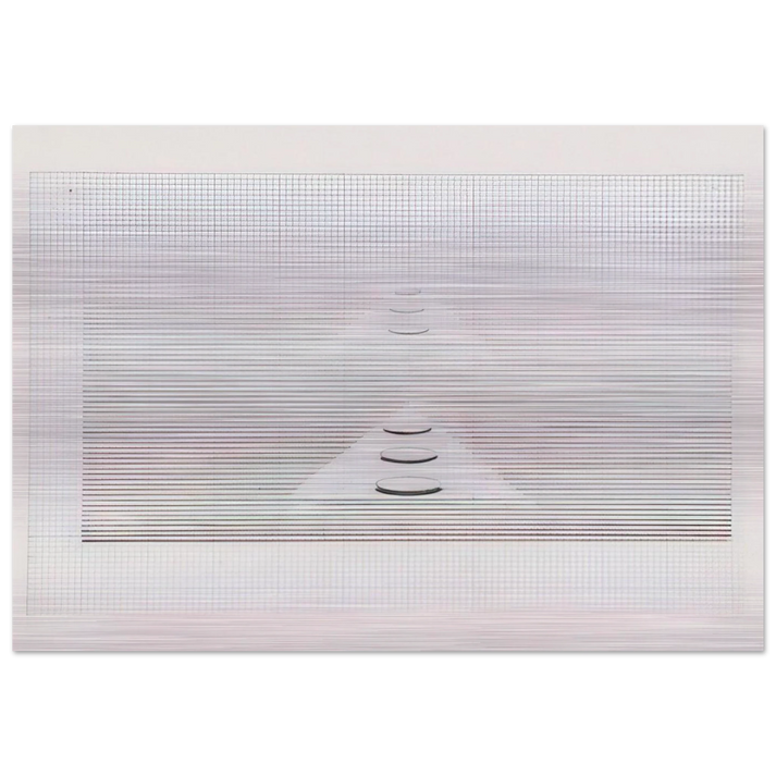 Untitled - 1980 - Nasreen Mohamedi Brushed Aluminum Print - 70x100 cm / 28x40 inches | Nasreen Mohamedi Aluminum Print | Nasreen Mohamedi Prints