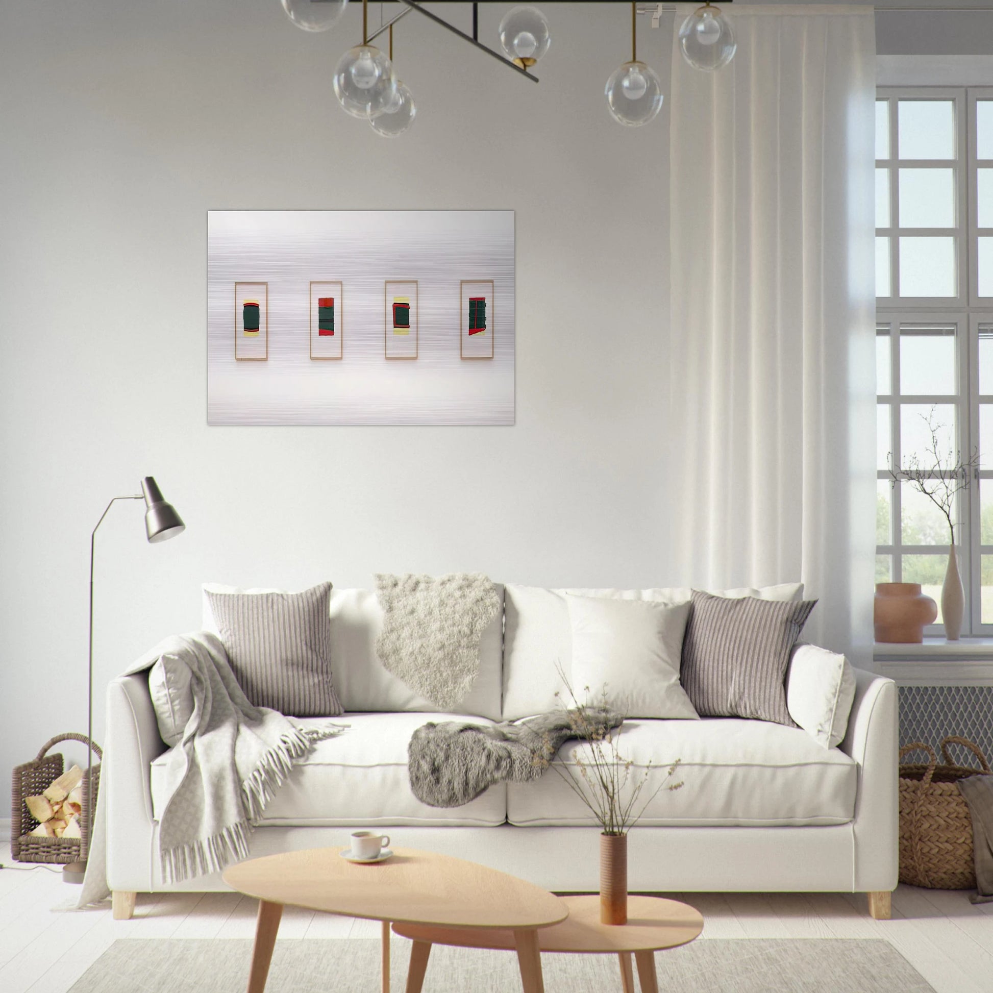 Ohne Titel für Thordes - 1976 - Blinky Palermo Brushed Aluminum Print - 70x100 cm / 28x40 inches | Blinky Palermo Aluminum Print | Blinky Palermo Prints
