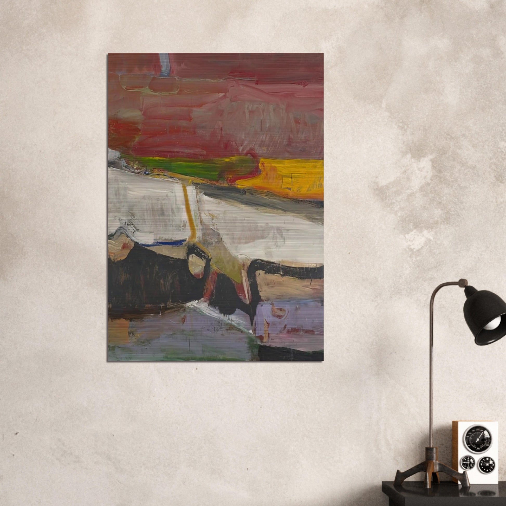 Berkeley #59 - Richard Diebenkorn Brushed Aluminum Print - 70x100 cm / 28x40 inches | Richard Diebenkorn Aluminum Print | Richard Diebenkorn Prints