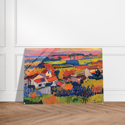 LANDSCAPE NEAR CHATOU 1904 1 - Andre Derain Acrylic Print - 70x100 cm / 28x40″ inches