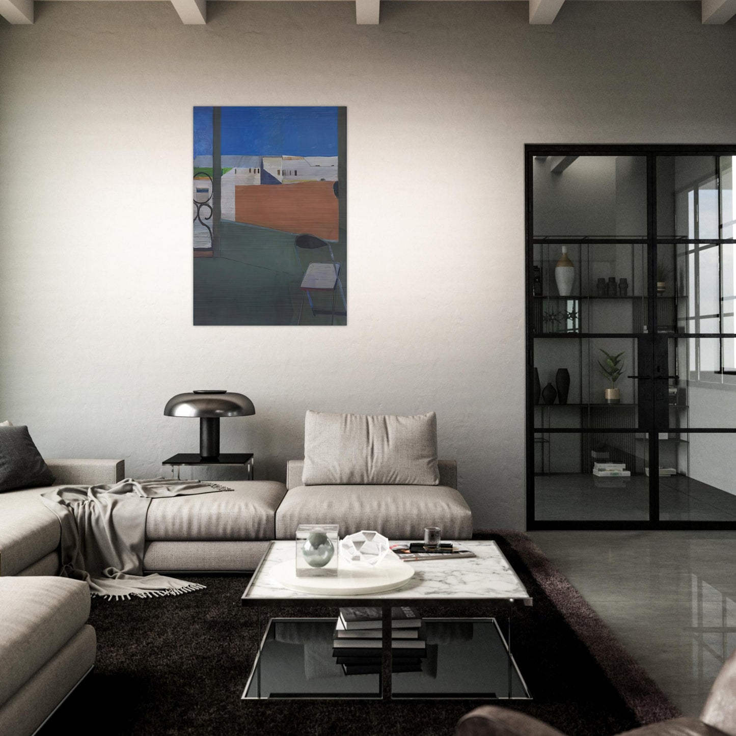 Window - Richard Diebenkorn Brushed Aluminum Print - 70x100 cm / 28x40 inches | Richard Diebenkorn Aluminum Print | Richard Diebenkorn Prints