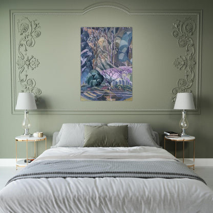 Trees - 1927 - Grace Cossington Smith Brushed Aluminum Print - 70x100 cm / 28x40 inches | Grace Cossington Smith Aluminum Print | Grace Cossington Smith Prints