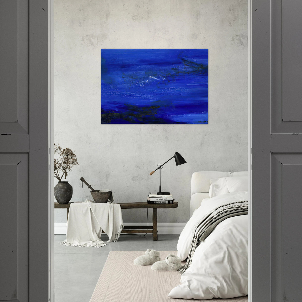 25 10 2002 2002 - Zao Wou-Ki Brushed Aluminum Print - 70x100 cm / 28x40 inches | Zao Wou-Ki Aluminum Print | Zao Wou-Ki Prints