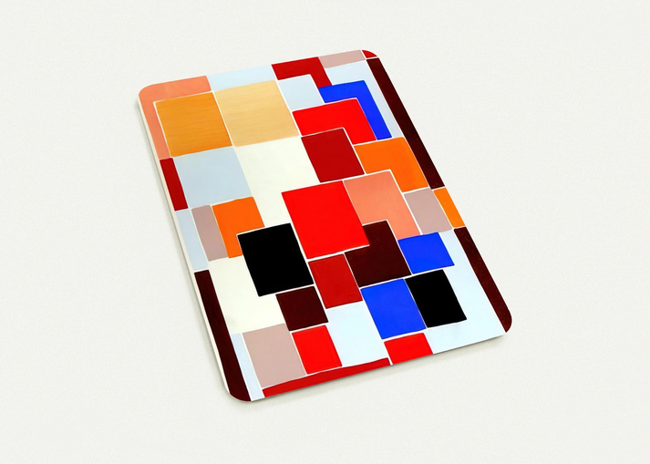 DESIGN IN THE STYLE OF MONDRIAN POSSIBLY FOR A RUG FROM COMPOSITIONS COLOURS IDEAS 1931 By Sonia Delaunay Pack of 10 Post Cards | Sonia Delaunay Post Cards | A6 (10.5 x 14.8 cm) - 4.1 x 5.8 inches