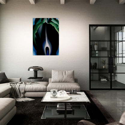 Jack-in-the-Pulpit No. IV - Georgia O'Keeffe Brushed Aluminum Print - 70x100 cm / 28x40 inches | Georgia O'Keeffe Aluminum Print | Georgia O'Keeffe Prints
