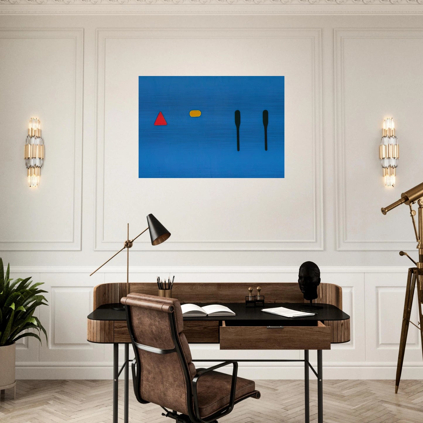 Untitled - 1968 - Ron Gorchov Brushed Aluminum Print - 70x100 cm / 28x40 inches | Ron Gorchov Aluminum Print | Ron Gorchov Prints