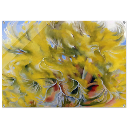 Cottonwood Tree in Spring - Georgia O'Keeffe Acrylic Print - 70x100 cm / 28x40″ inches | Georgia O'Keeffe Wall Art | Georgia O'Keeffe Prints