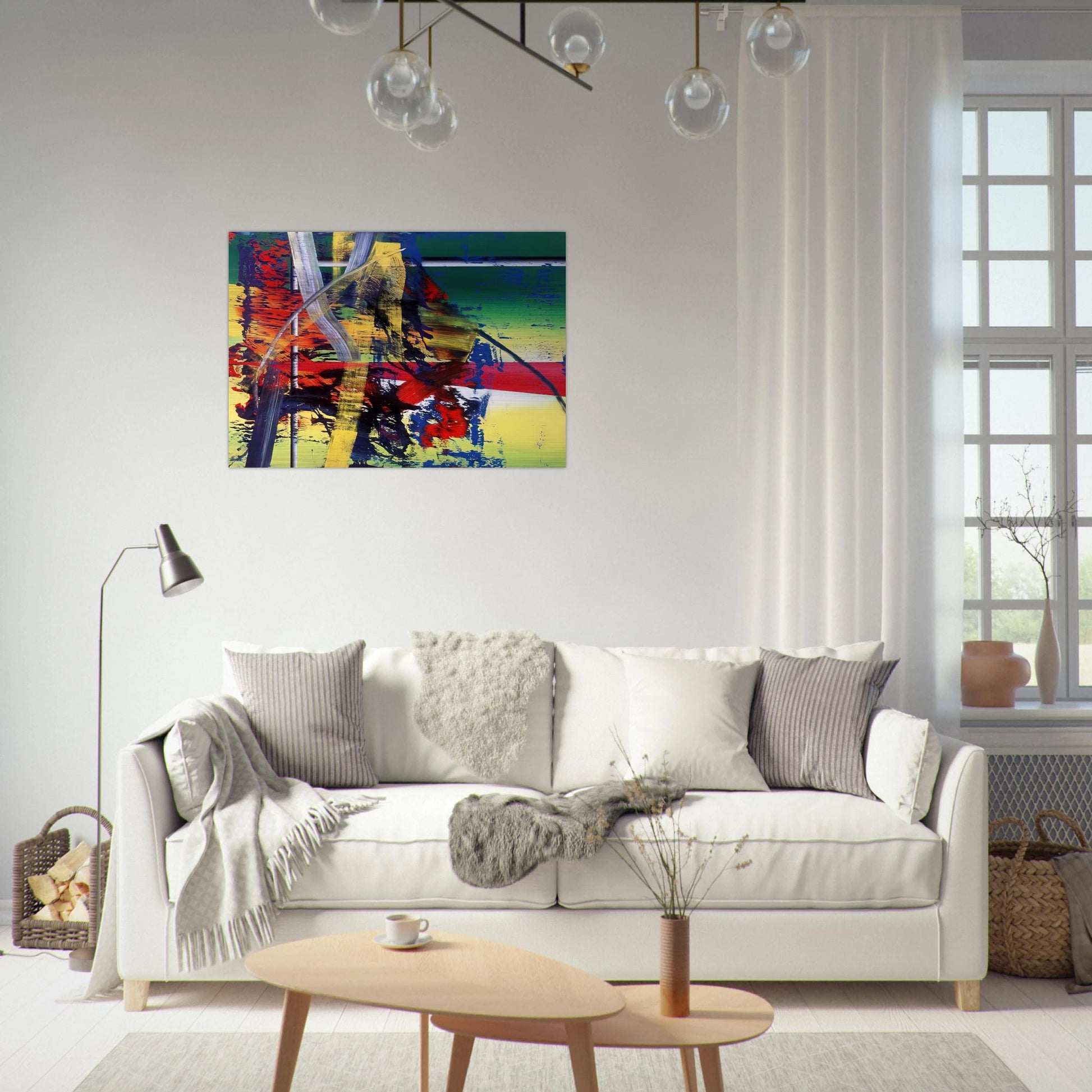 STATION - Gerhard Richter Brushed Aluminum Print - 70x100 cm / 28x40 inches | Gerhard Richter Aluminum Print | Gerhard Richter Prints
