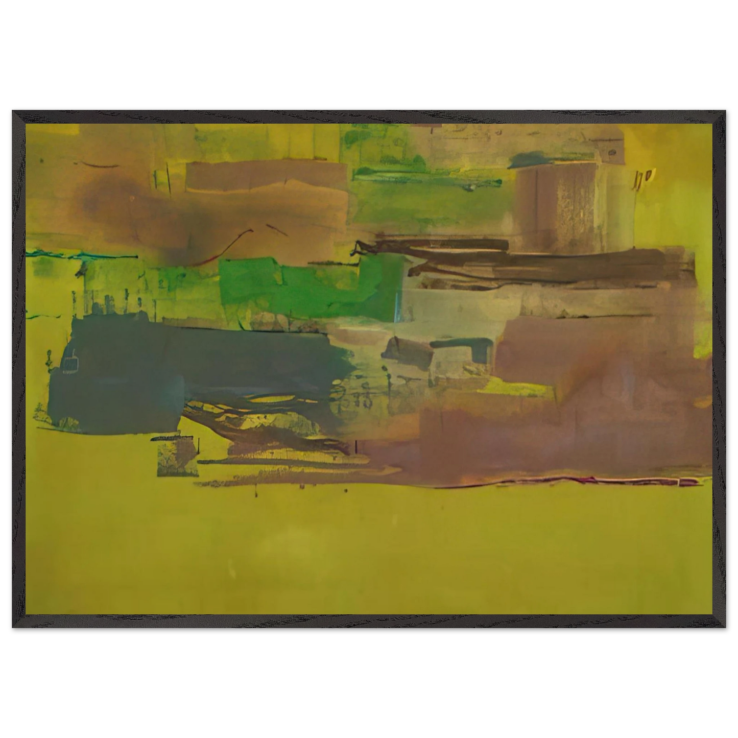 Helen Frankenthaler - August Deep - 1978 Wall art - 40x60 cm / 16x24 inches - Fine Art Poster-canvas - -