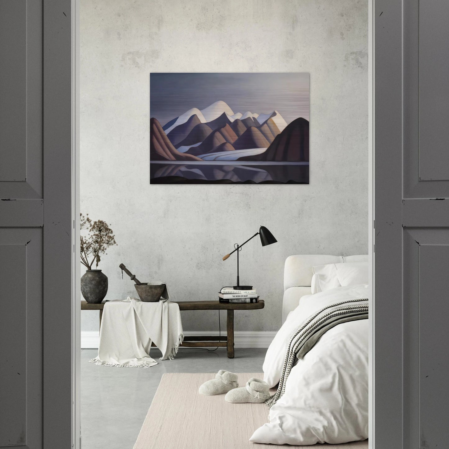 Mount Thule, Bylot Island - 1930 - Lawren Harris Brushed Aluminum Print - 70x100 cm / 28x40 inches | Lawren Harris Aluminum Print | Lawren Harris Prints