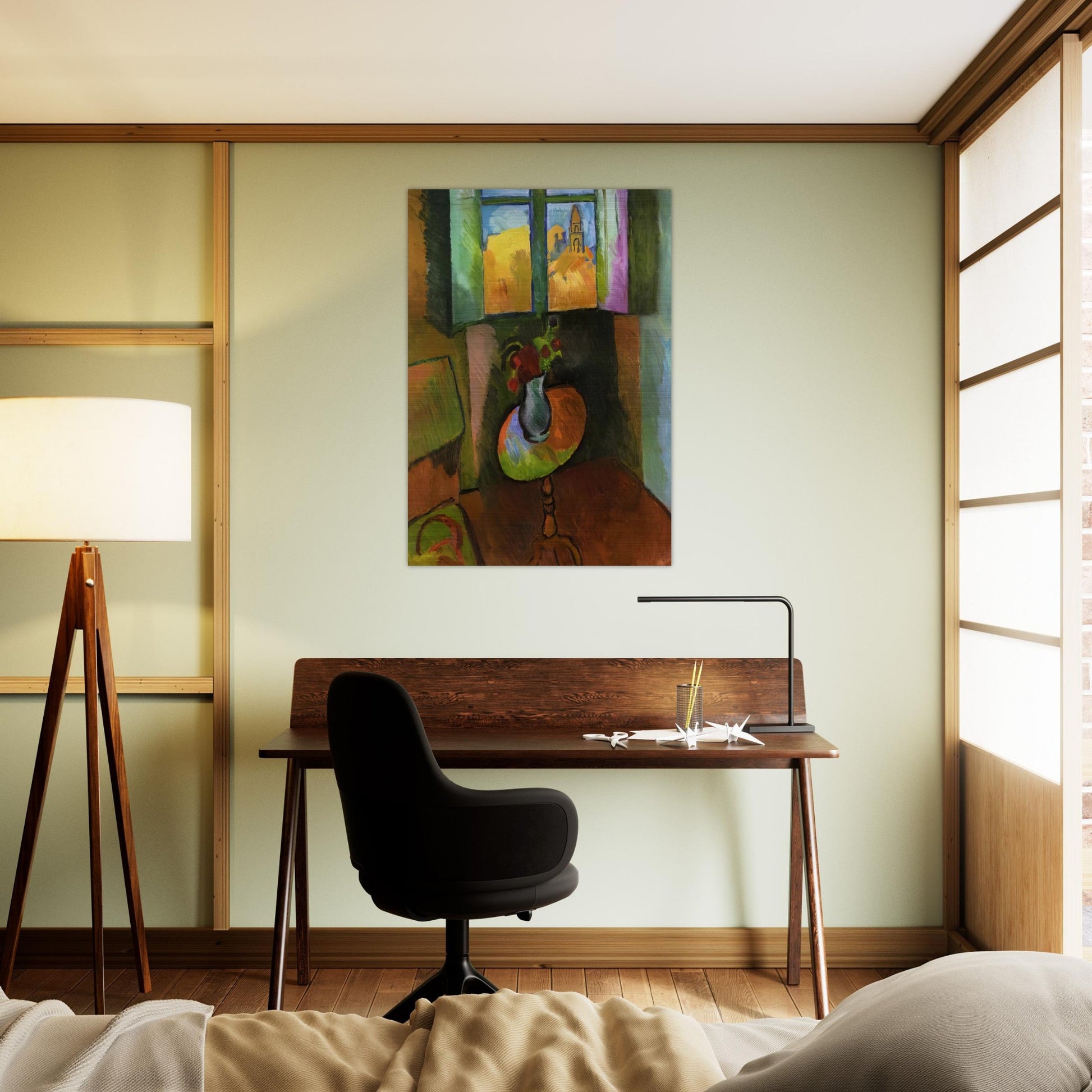 PEDISTAL TABLE RUE SEGUIER 1909 - Raoul Dufy Brushed Aluminum Print - 70x100 cm / 28x40 inches | Raoul Dufy Aluminum Print | Raoul Dufy Prints