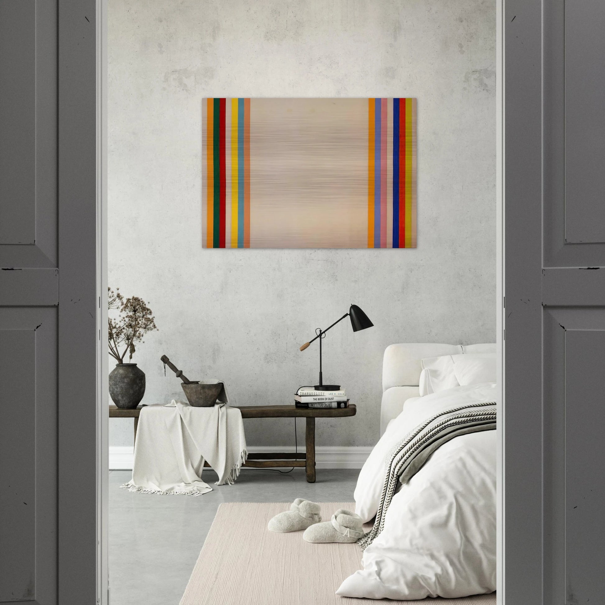 Homage to Matisse - 1960 - Gene Davis Brushed Aluminum Print - 70x100 cm / 28x40 inches | Gene Davis Aluminum Print | Gene Davis Prints