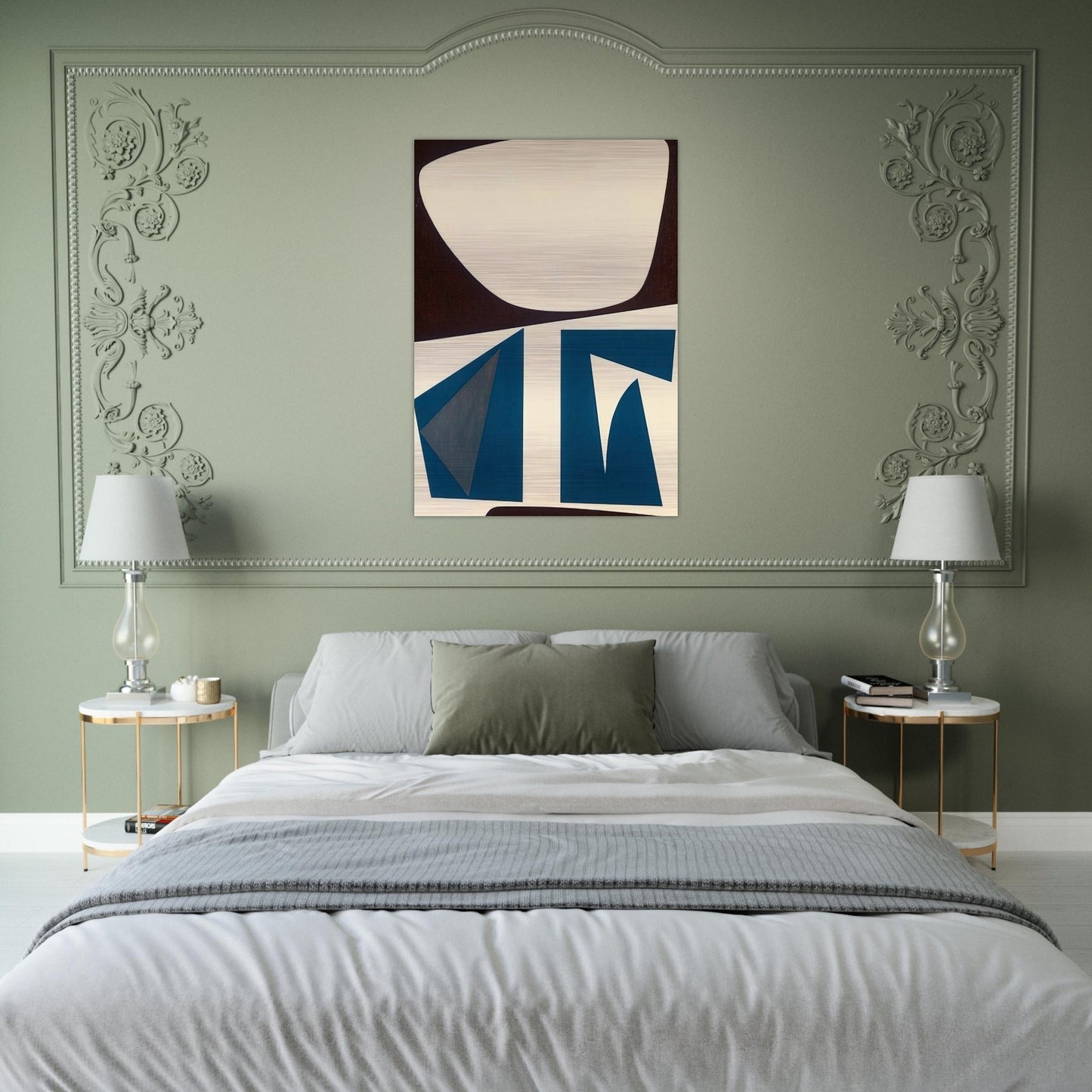 Untitled - Abstract - Indian Space painting - Will Barnet Brushed Aluminum Print - 70x100 cm / 28x40 inches | Will Barnet Aluminum Print | Will Barnet Prints
